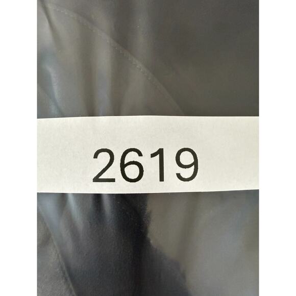 Tadashi Shoji Size 8 Silk V Neck Knee Length Sheath Dress Black Sleeveless Zip - Picture 11 of 11